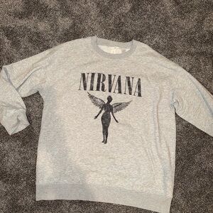H&M Gray Nirvana Men's Crewneck Sweater